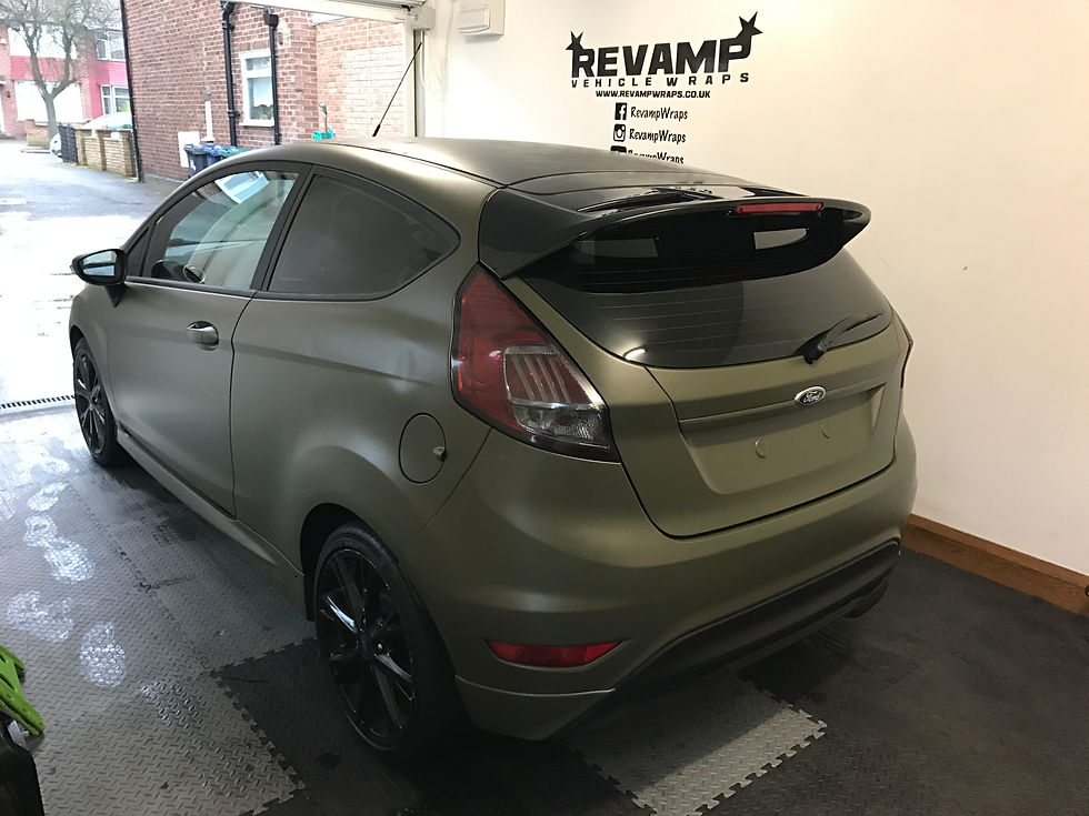 Ford Fiesta Wrapped in Matte