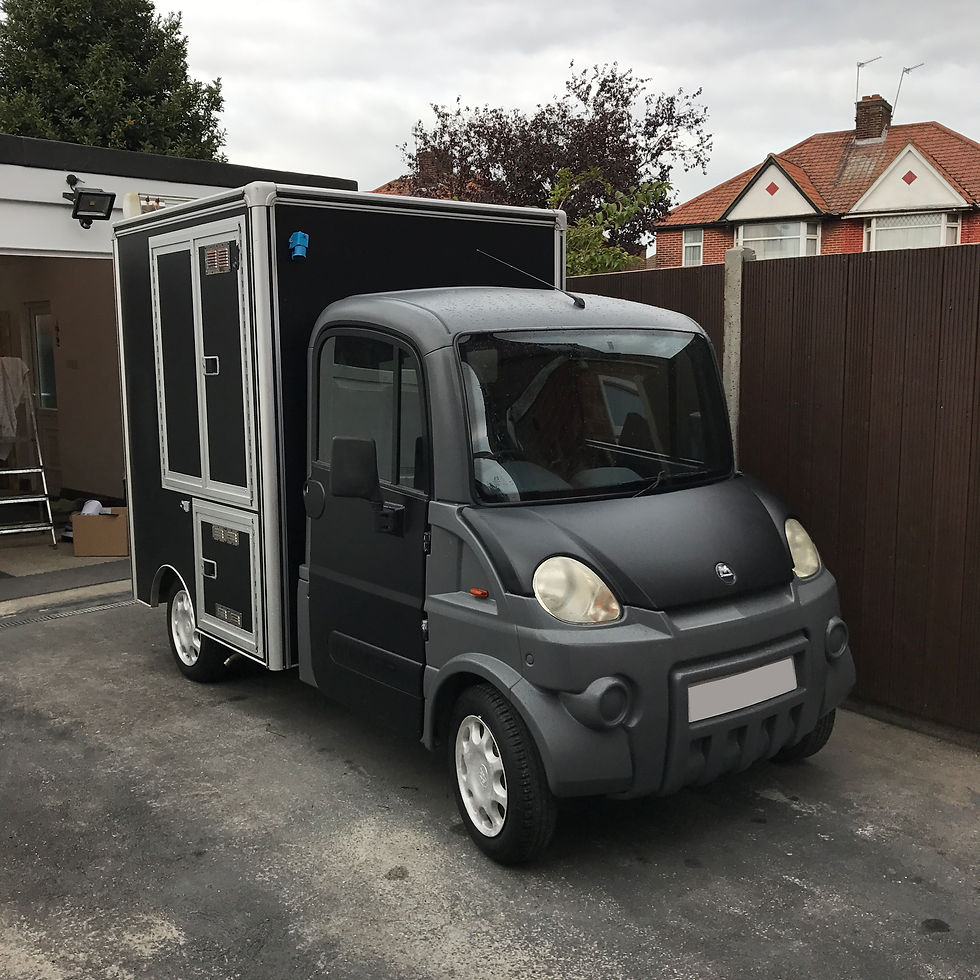 Aixam Mega Van Wrapped Matte Black