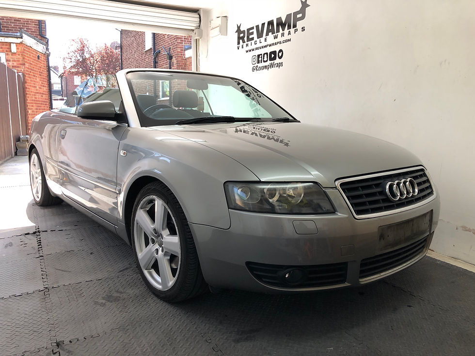 Audi A4 Wrapped in Gloss White