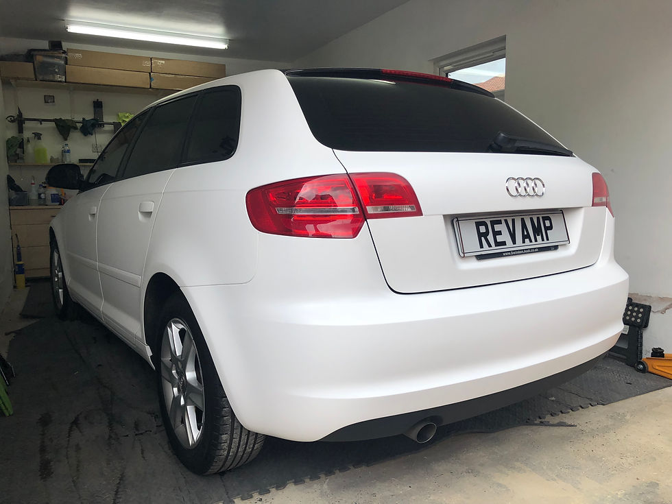 Audi A3 Wrapped in Matte White