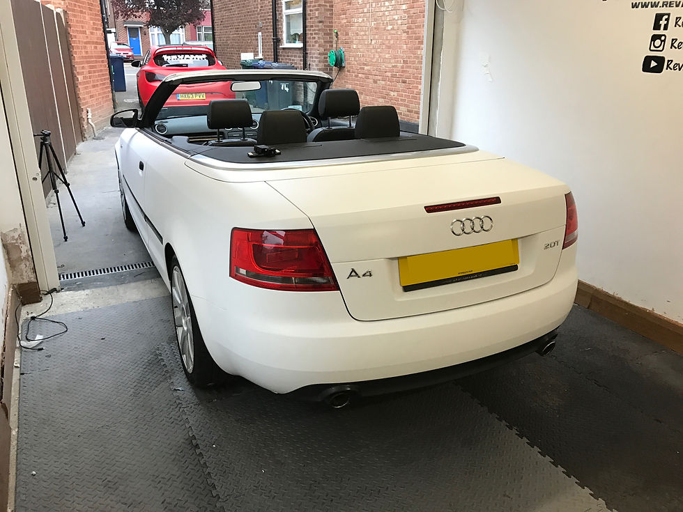 Audi A4 Wrapped in Matte White