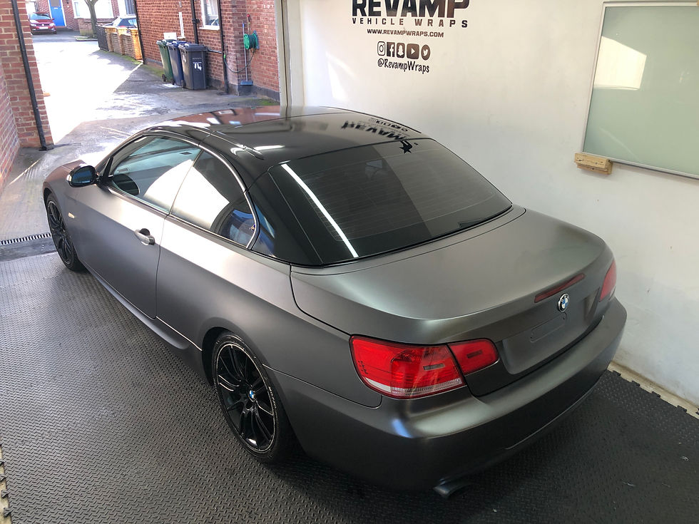 BMW E93 In Satin Dark Grey
