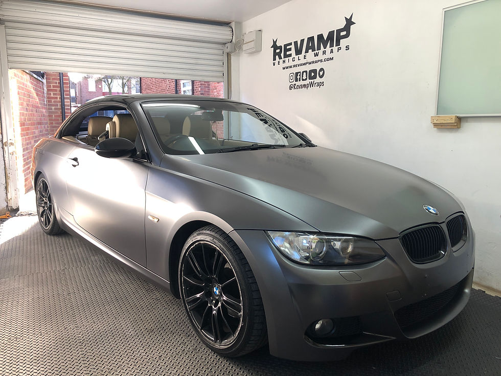 BMW E93 In Satin Dark Grey