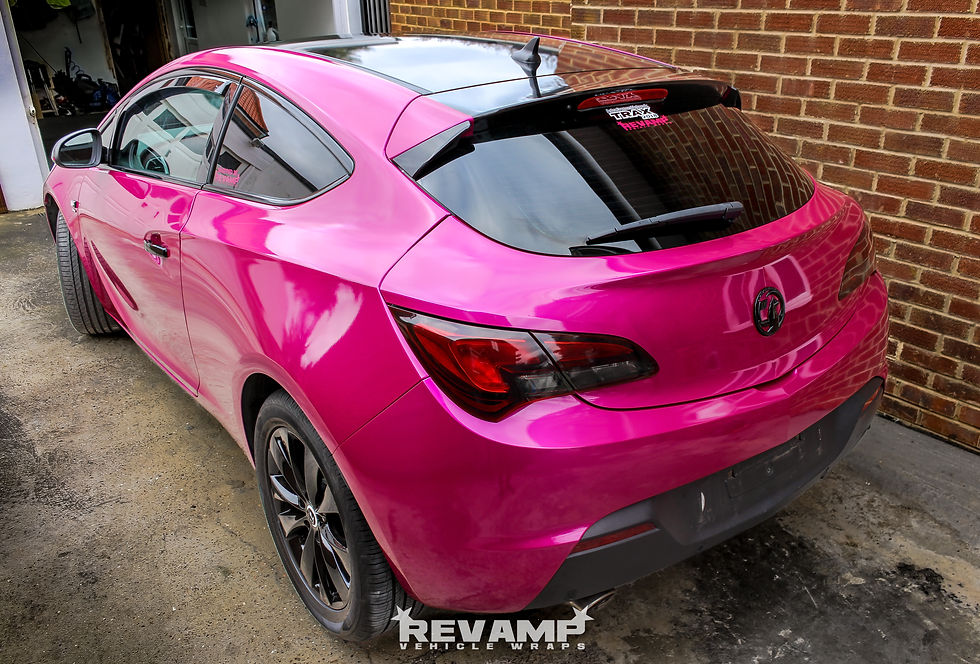 Astra GTC Wrapped in Gloss Fuschia