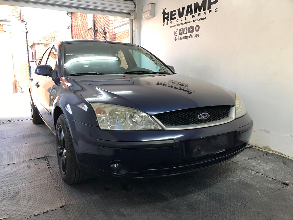 Mondeo Wrapped in Avery Diamond Blue
