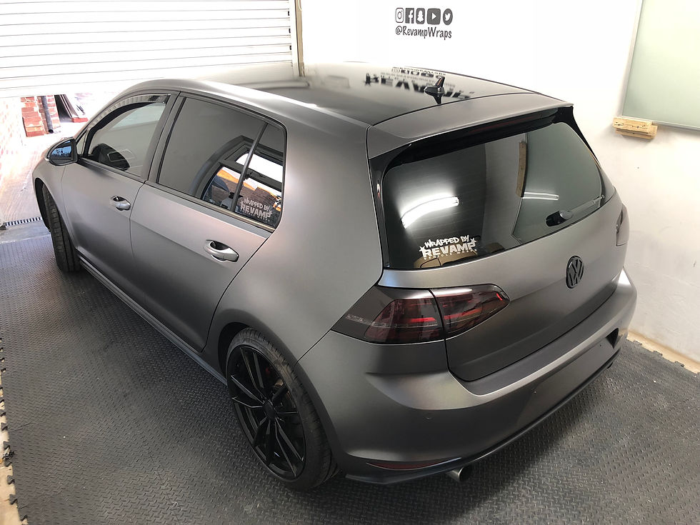 MK7 GTI wrapped 3M Satin Dark Grey