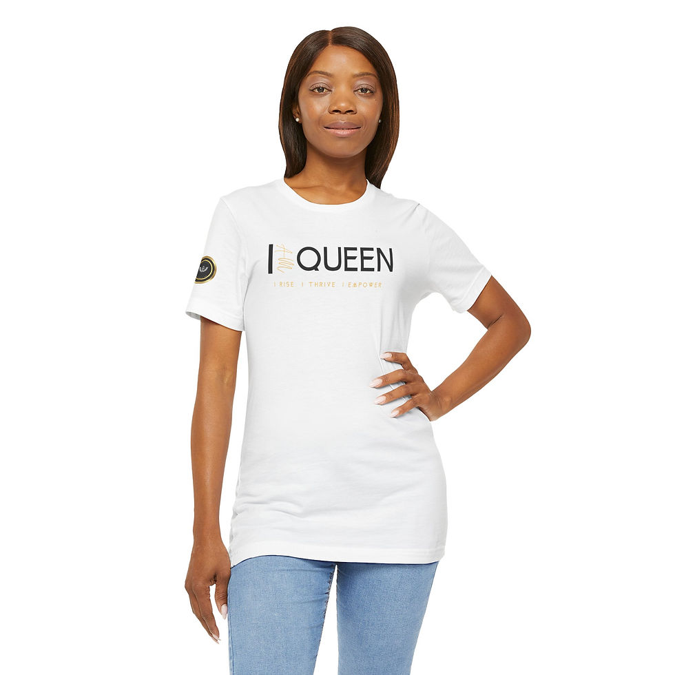 Thumbnail: “I AM Queen” Women's Fashion Tee | QueendomARMR Gear