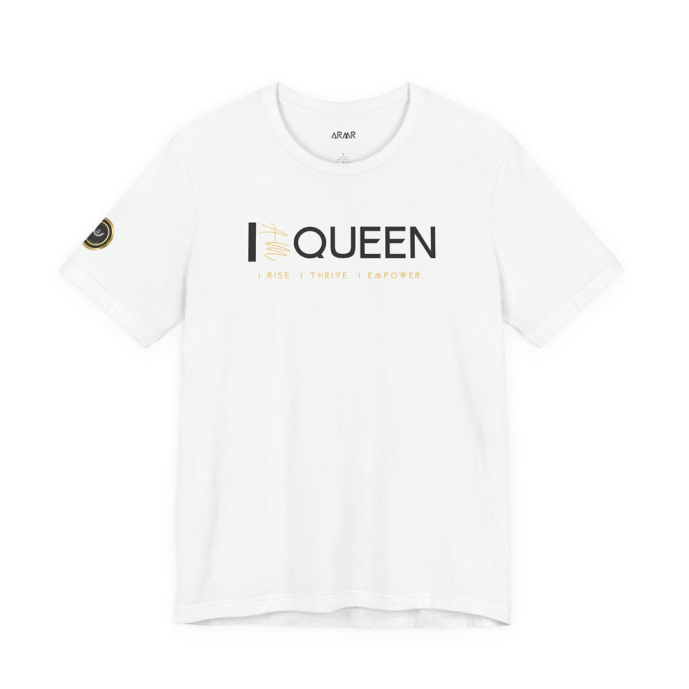 Thumbnail: “I AM Queen” Women's Fashion Tee | QueendomARMR Gear