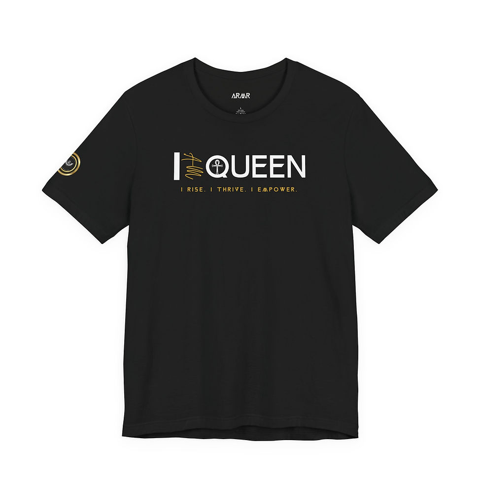 Thumbnail: “I AM Queen” Women's Fashion Tee | QueendomARMR Gear
