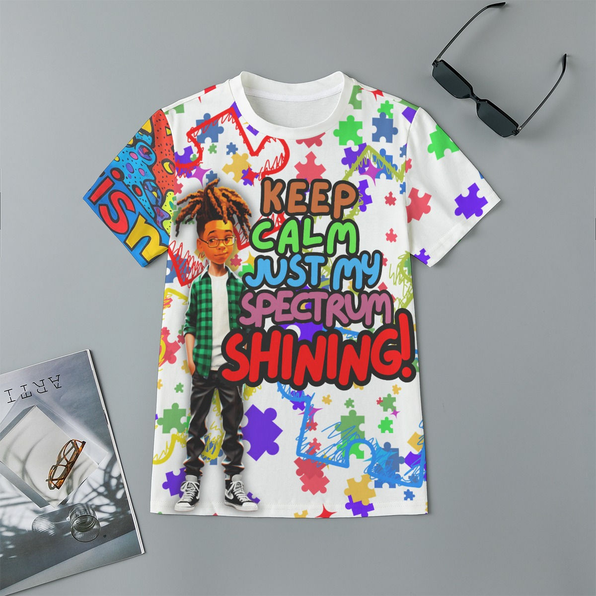 Keep Calm, Just My Spectrum Shining Tee Children's Short-Sleeve T-Shirt