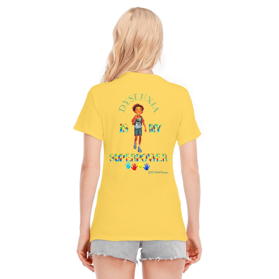 Thumbnail: Dyslexia Collection | Unisex O-neck Short Sleeve T-shirt