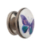 Ceramic Butterfly Nickel Plated Knobs