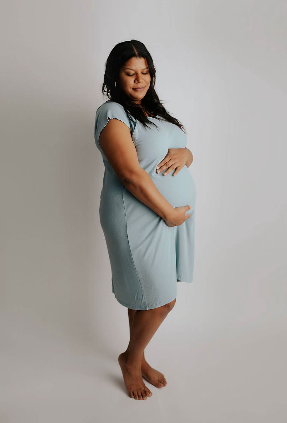 Blue Bird Labor + Delivery + Postpartum Gown Mamas Blooming