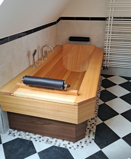 Holzbadewanne - ein Highlight für ihr Bad