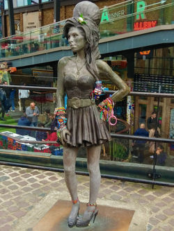 Amy Winehouse statue Camden Market