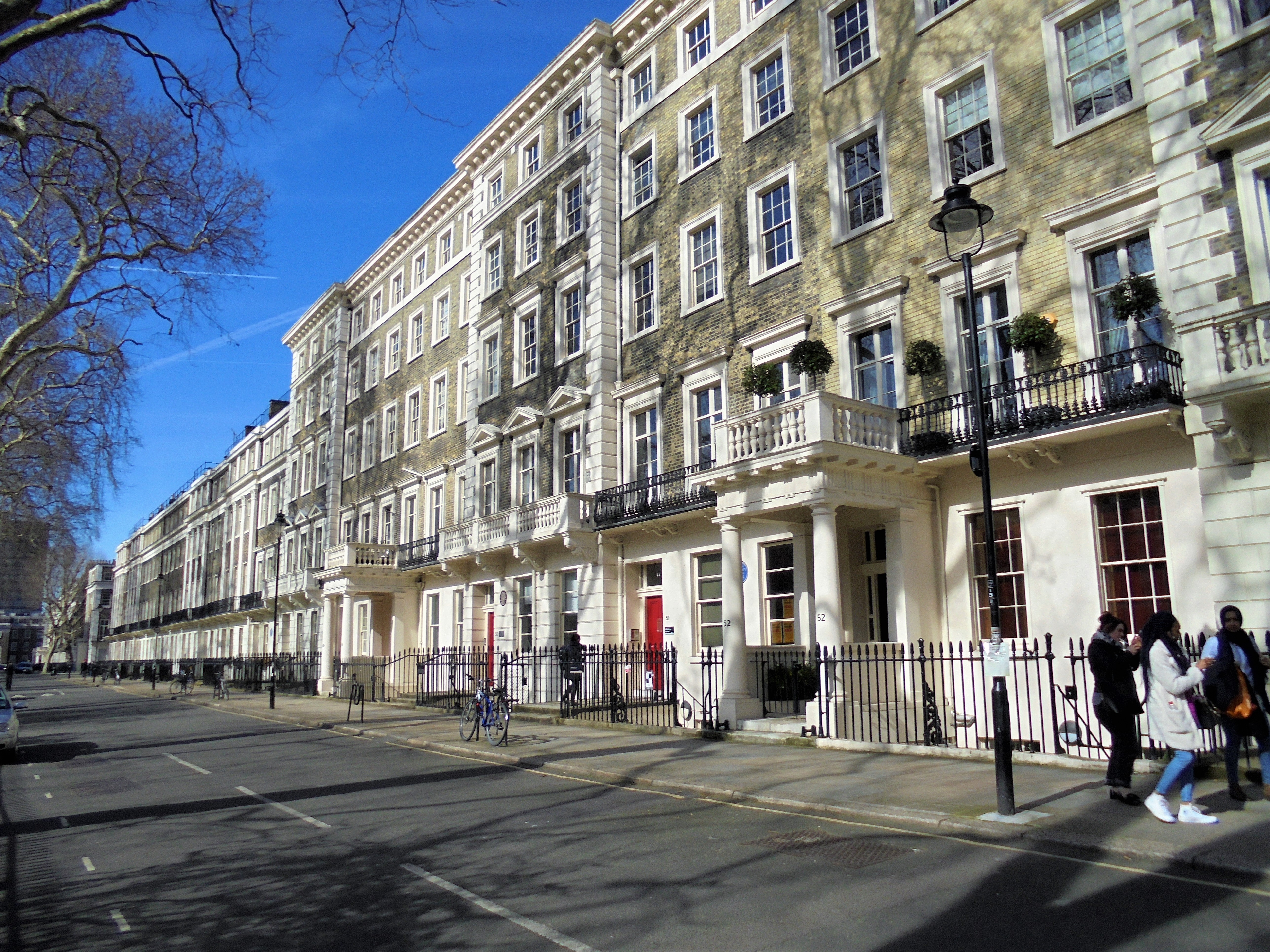 Gordon Square, a focal point of the Bloo
