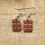 Miniature : Boucles d'oreilles tablette de chocolat au lait