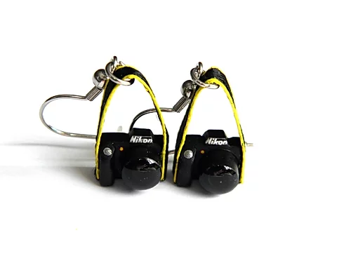 Miniature : Boucles d'oreilles appareil photo