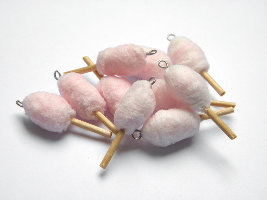 Miniature : Boucles d'oreilles barbe à papa
