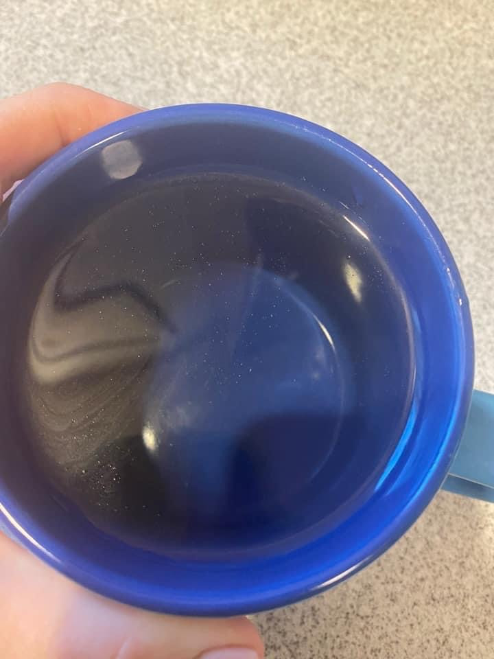 Original photo submitted by JBPHH resident of contaminated tap water.