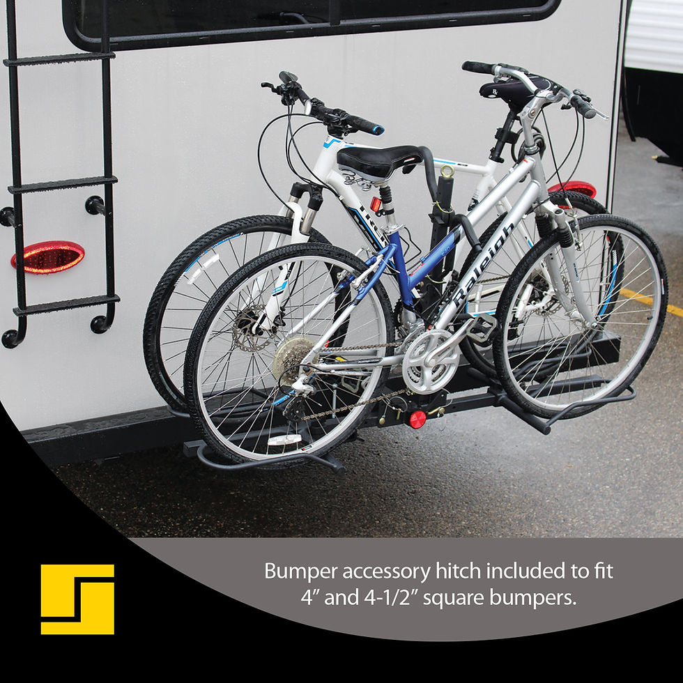 Thumbnail: 2-Bike Rigid Platform Mount Bike Rack with Bumper Adapter