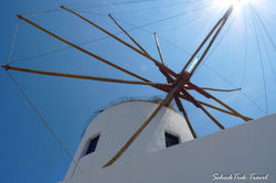 Windmill in Santorini