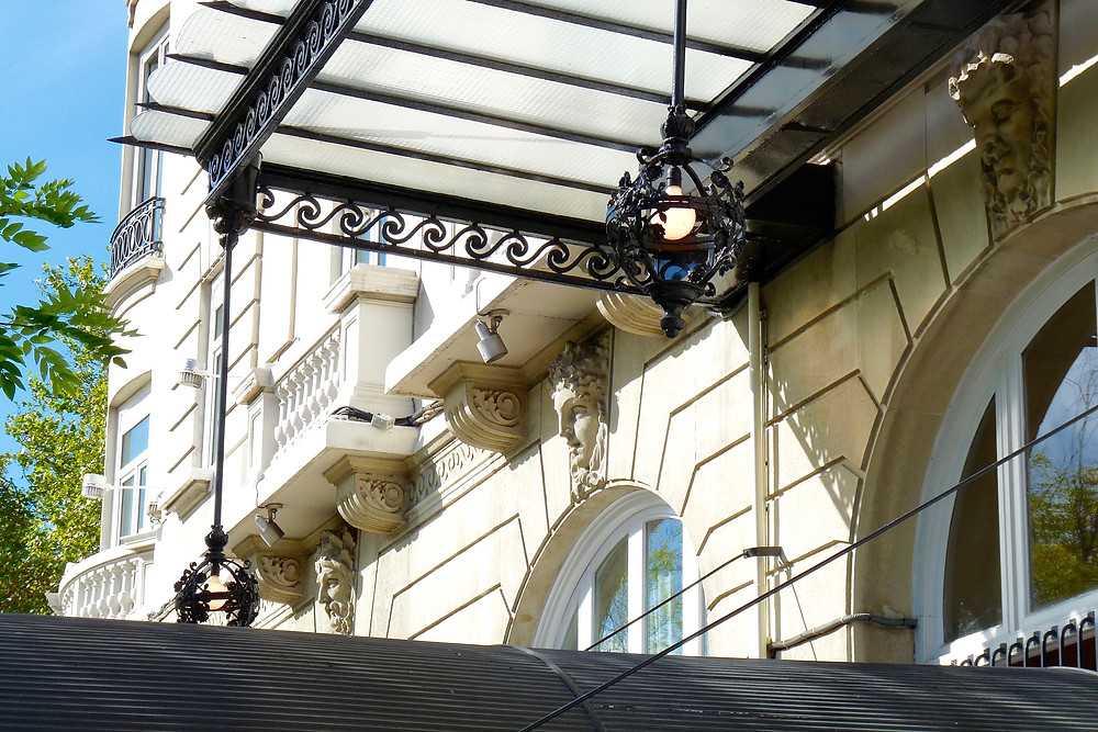Architectural detail of the Ritz Madrid