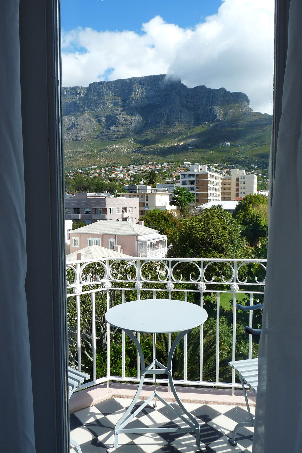 Table Mountain as seen from the Belmond Mount Nelson