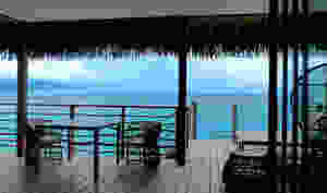 Deck of Jr Suite Motu Overwater Bungalow, Tahiti InterContinental