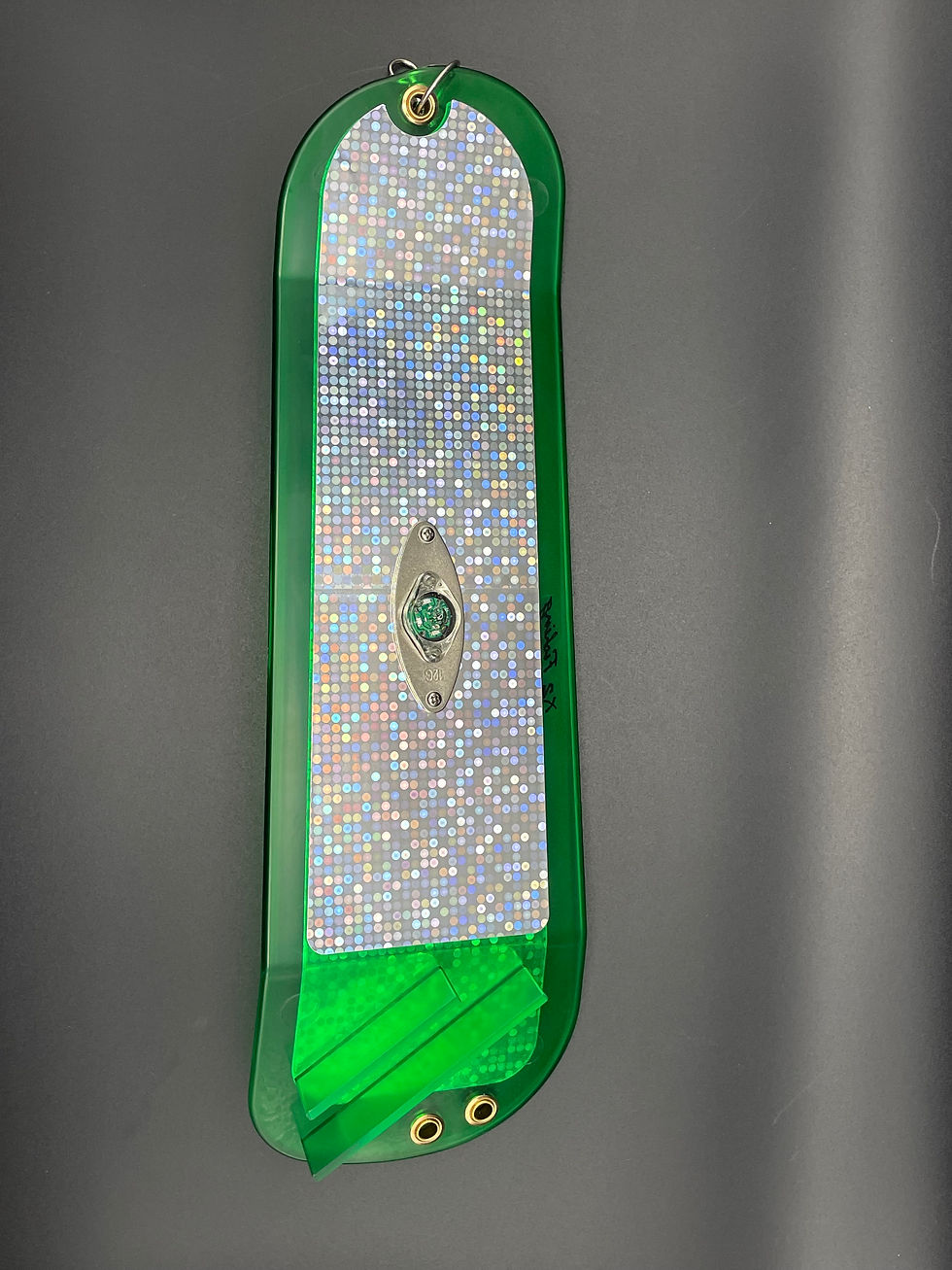 Thumbnail: G - Crushed Orange Double Dot 11" Lighted Flasher with thumper setting