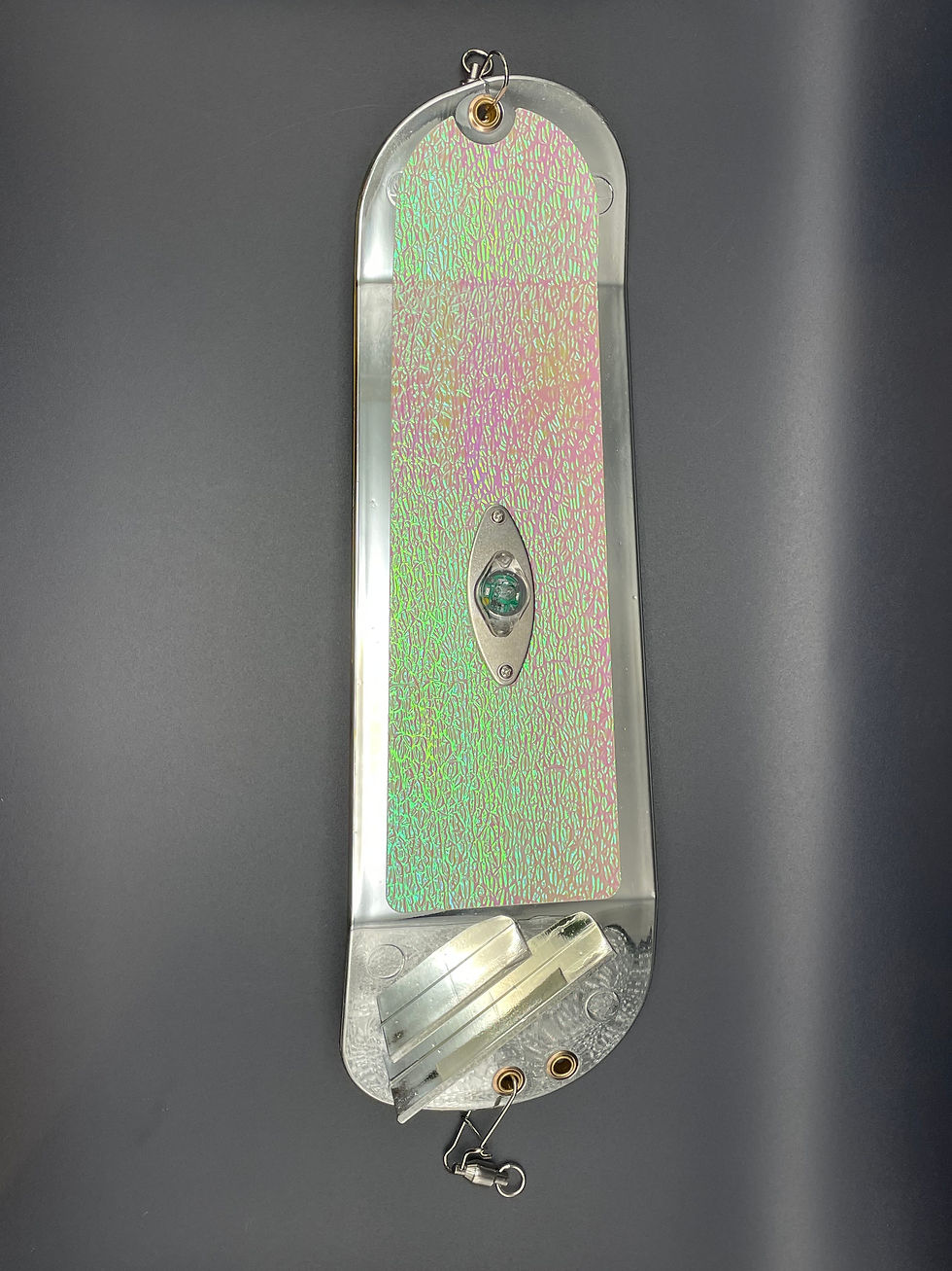 Thumbnail: S - Silver Sharktooth Magic 11" Flasher with thumper setting