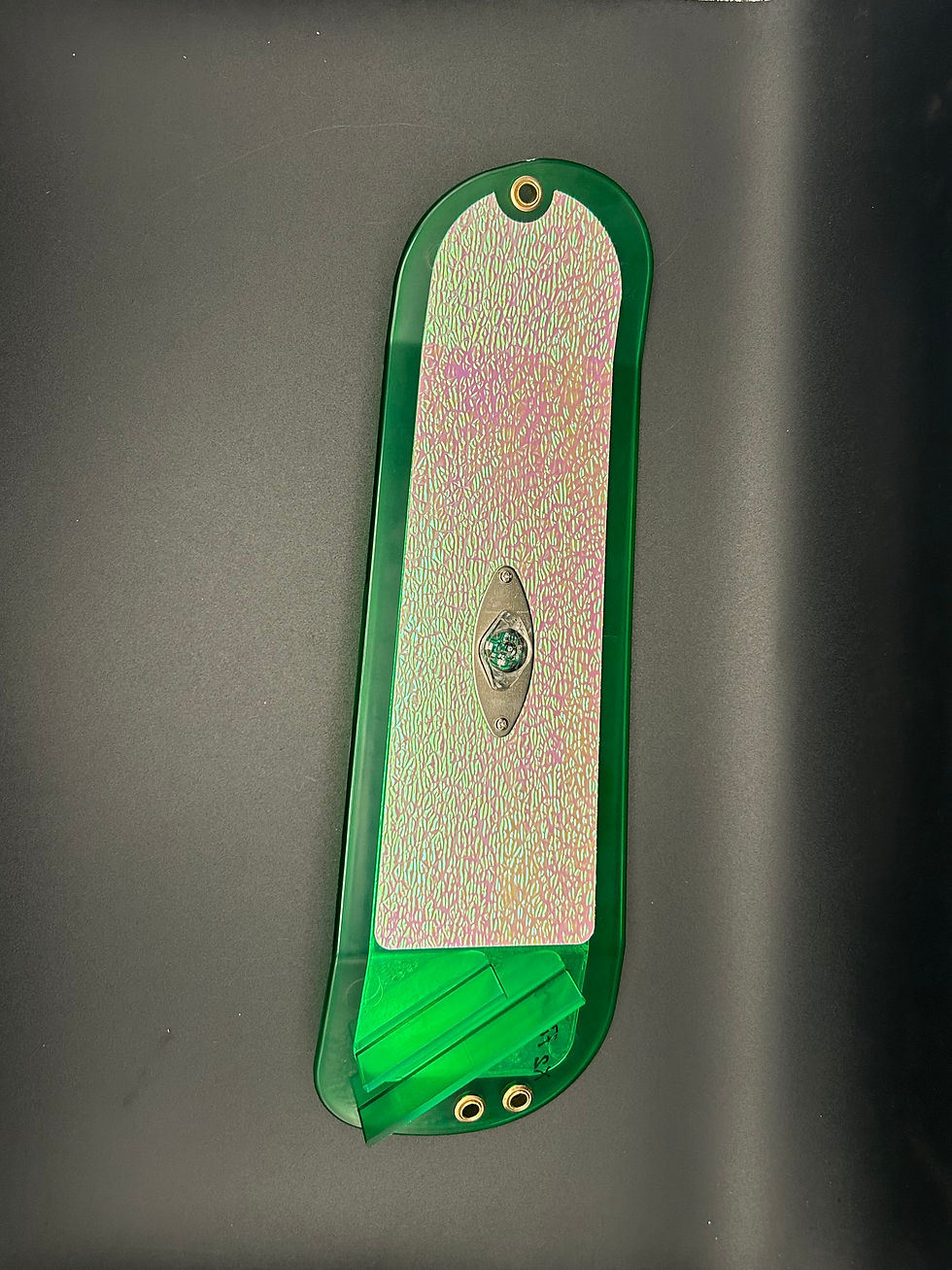 Thumbnail: G - Chartreuse Mirror Moon 11" Lighted Flasher with thumper setting