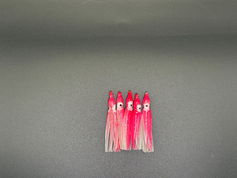 Thumbnail: X2 Hoochie Squid Glow - 5 pack