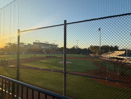 sunset over george steinbrenner field minor league baseball spring training