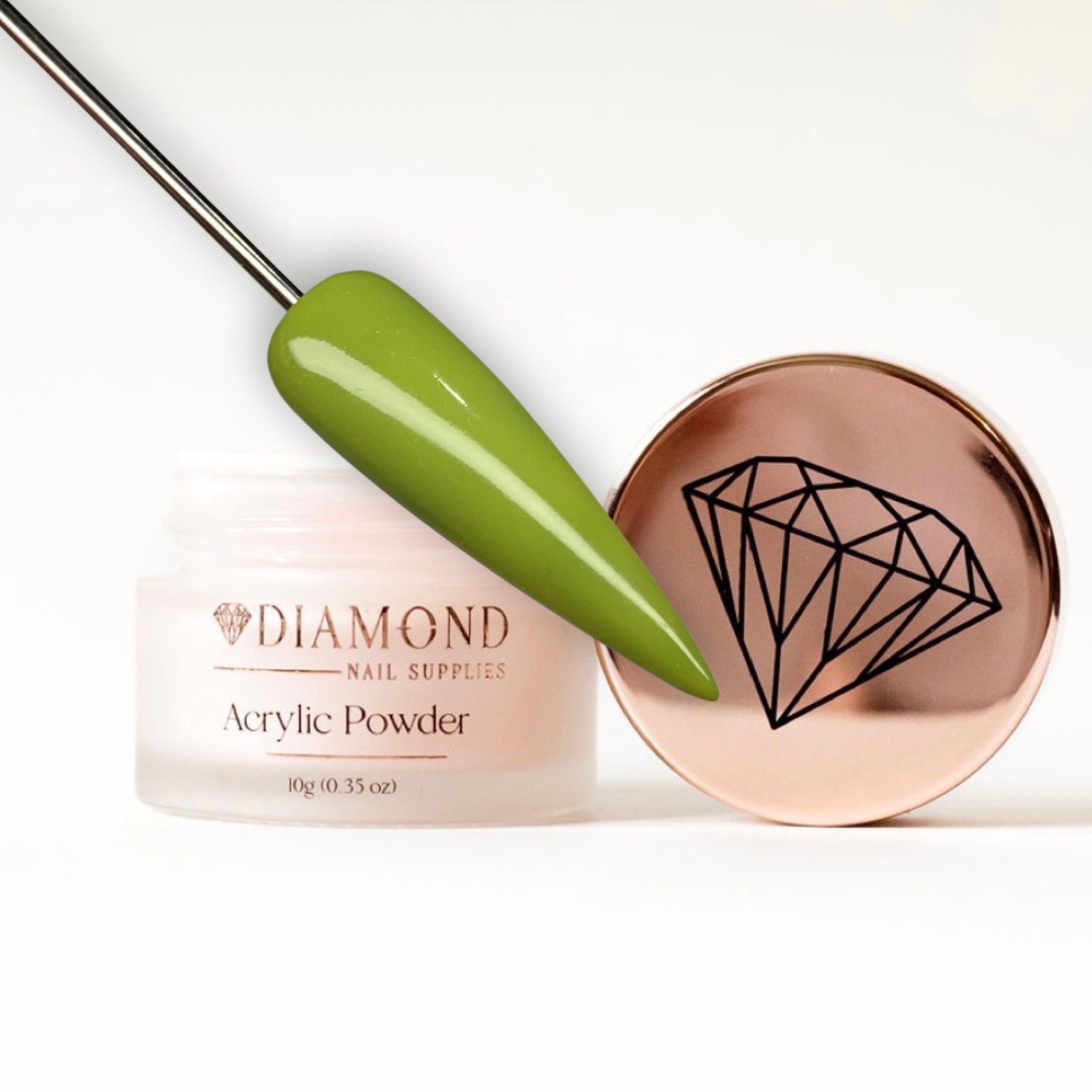 Key Lime Coloured Acrylic Nail Powder