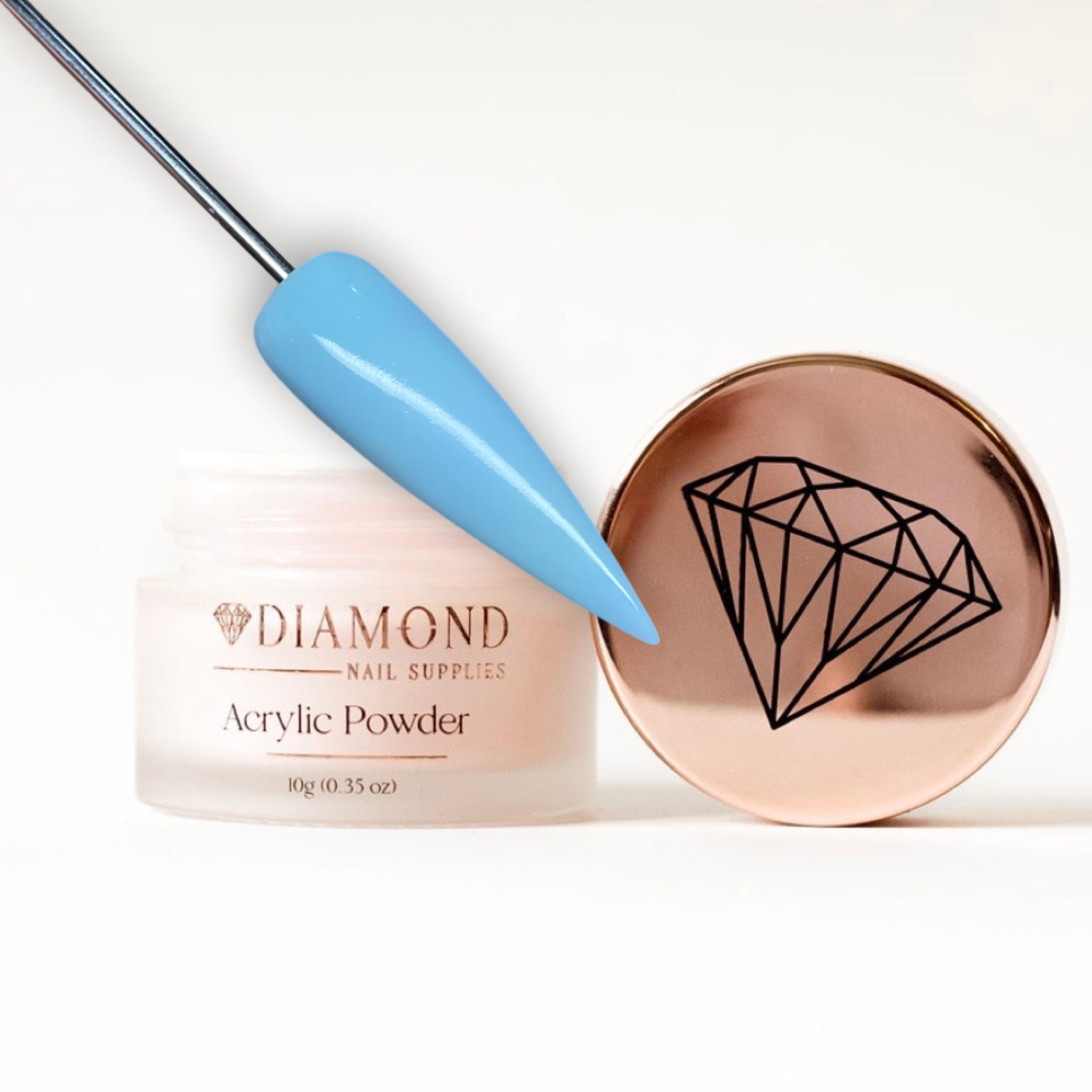 Sky Coloured Acrylic Nail Powder