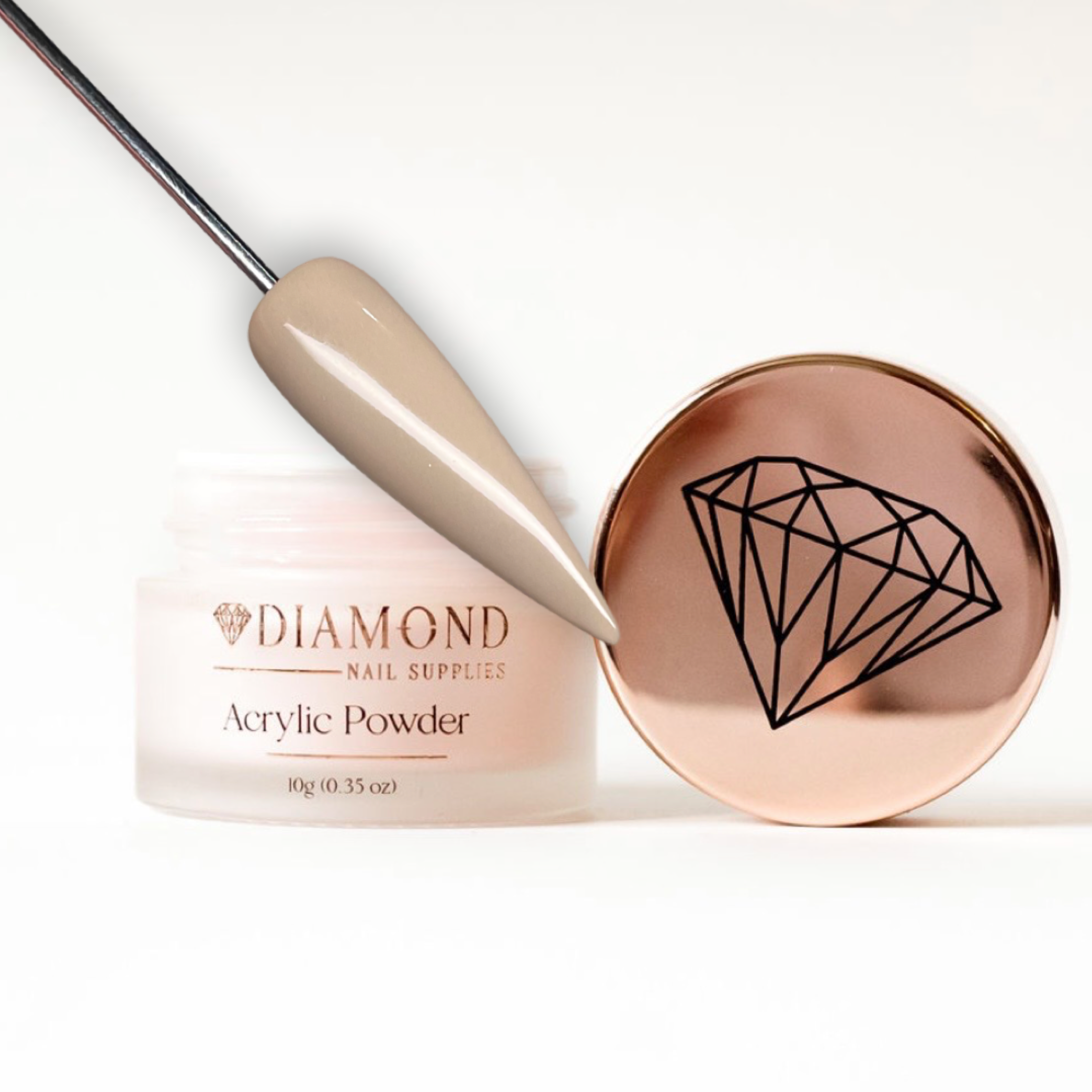 Truffle Coloured Acrylic Nail Powder