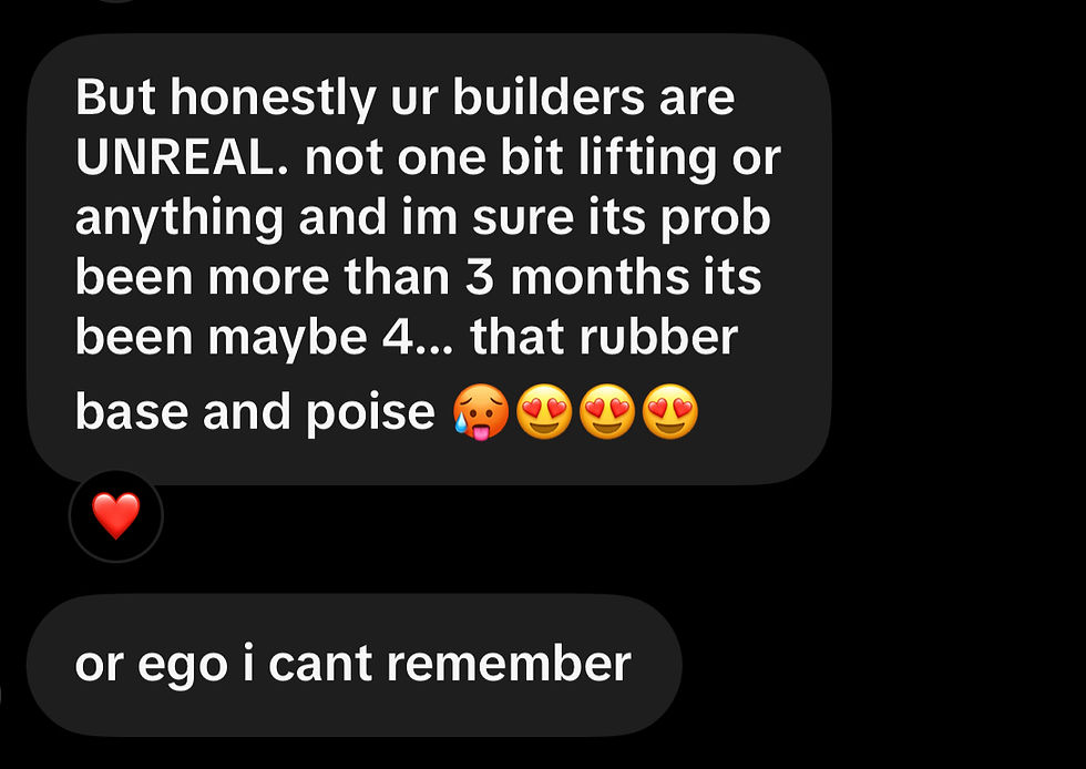 One nail technician experiencing 3-month retention with our Flexi Build and Base!