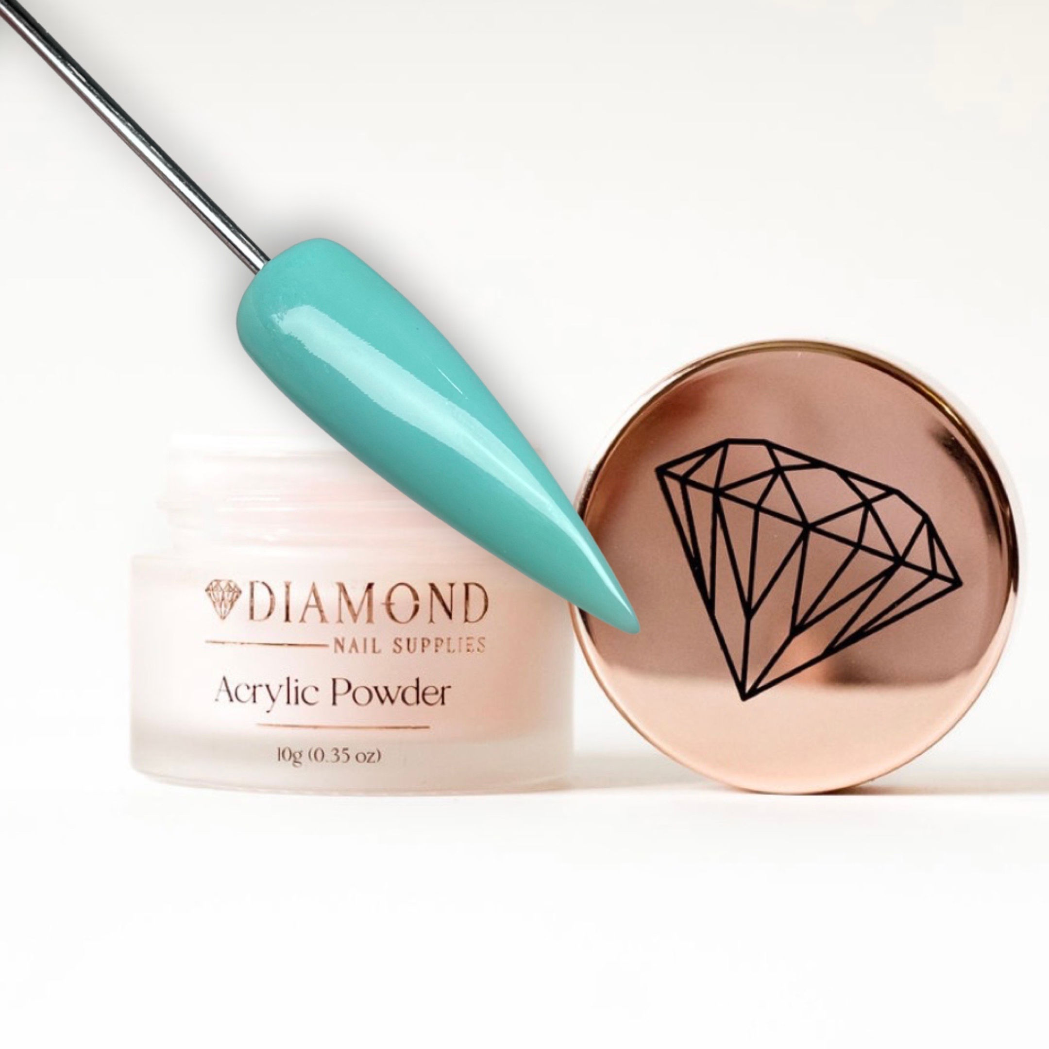 Jade Coloured Acrylic Nail Powder