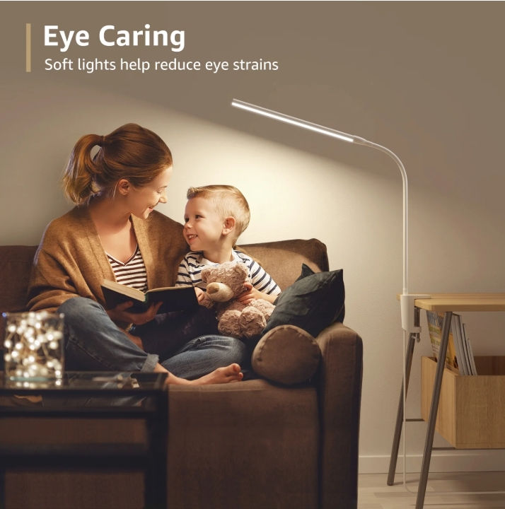 Thumbnail: LED Clip-on Desk Lamp Dimmable USB Reading Light with Clamp 3