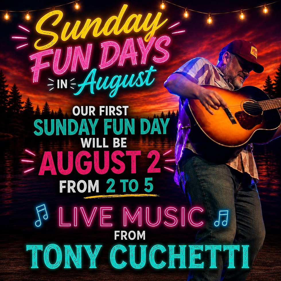Live Music at Backwoods Bar: Tony Cuchetti - August 2nd