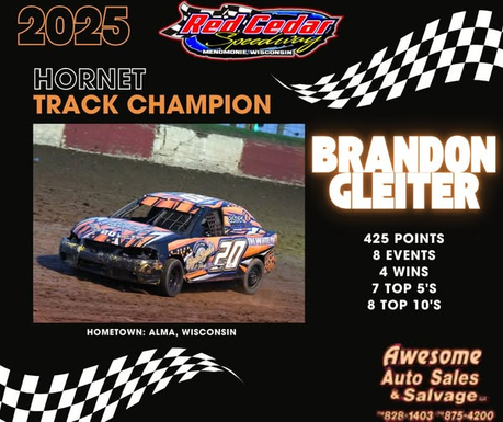 Red Cedar Speedway Winners - August 22nd