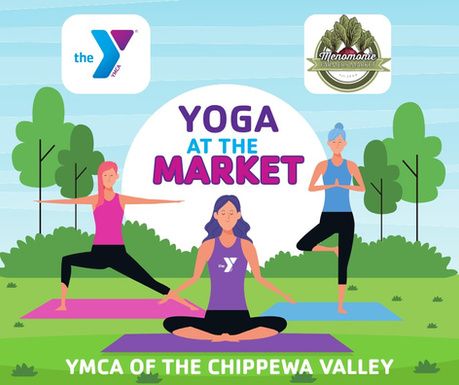 Yoga at the Menomonie Farmer's Market