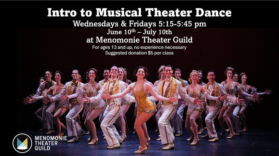Intro to Musical Theater Dance at MTG - June 10th through July 10th