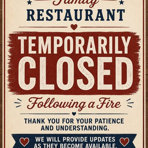 Menomonie Family Restaurant Temporarily Closed