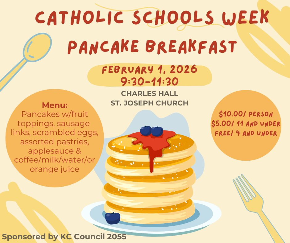 Catholic Schools Week Pancake Breakfast - February 1st