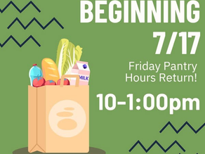 Friday Hours are Back at Stepping Stones!