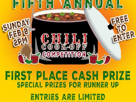 Zymurgy's 5th Annual Chili Cook-Off - February 8th