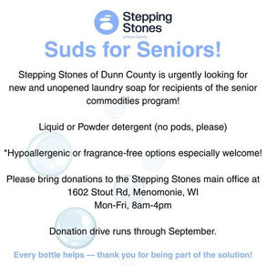 Stepping Stones Looking for Laundry Donations