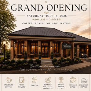 The Pressery Coffee & Co. Grand Opening - July 18th